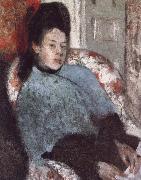 Germain Hilaire Edgard Degas Portrait of Elena Carafa oil on canvas
